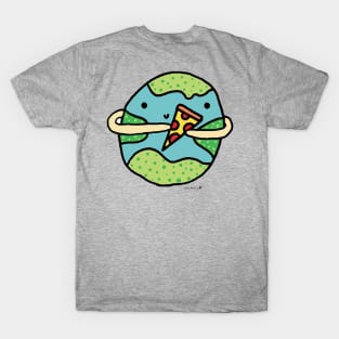 Peace & Pizza On Earth - no text! T-Shirt